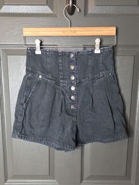 We The Free High-Waist Button-Front Shorts Sz 26
